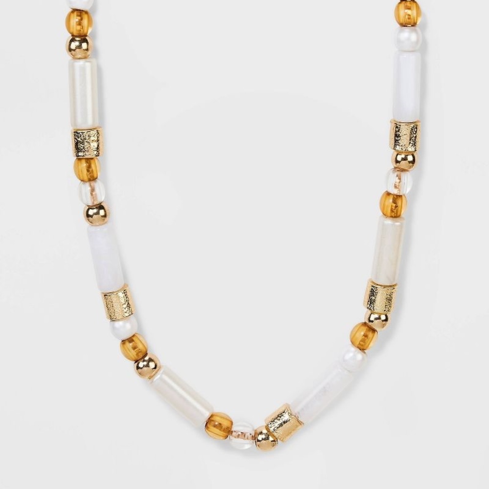 NWT! SUGARFIX by BaubleBar Beaded Statement Necklace - Picture 4 of 7